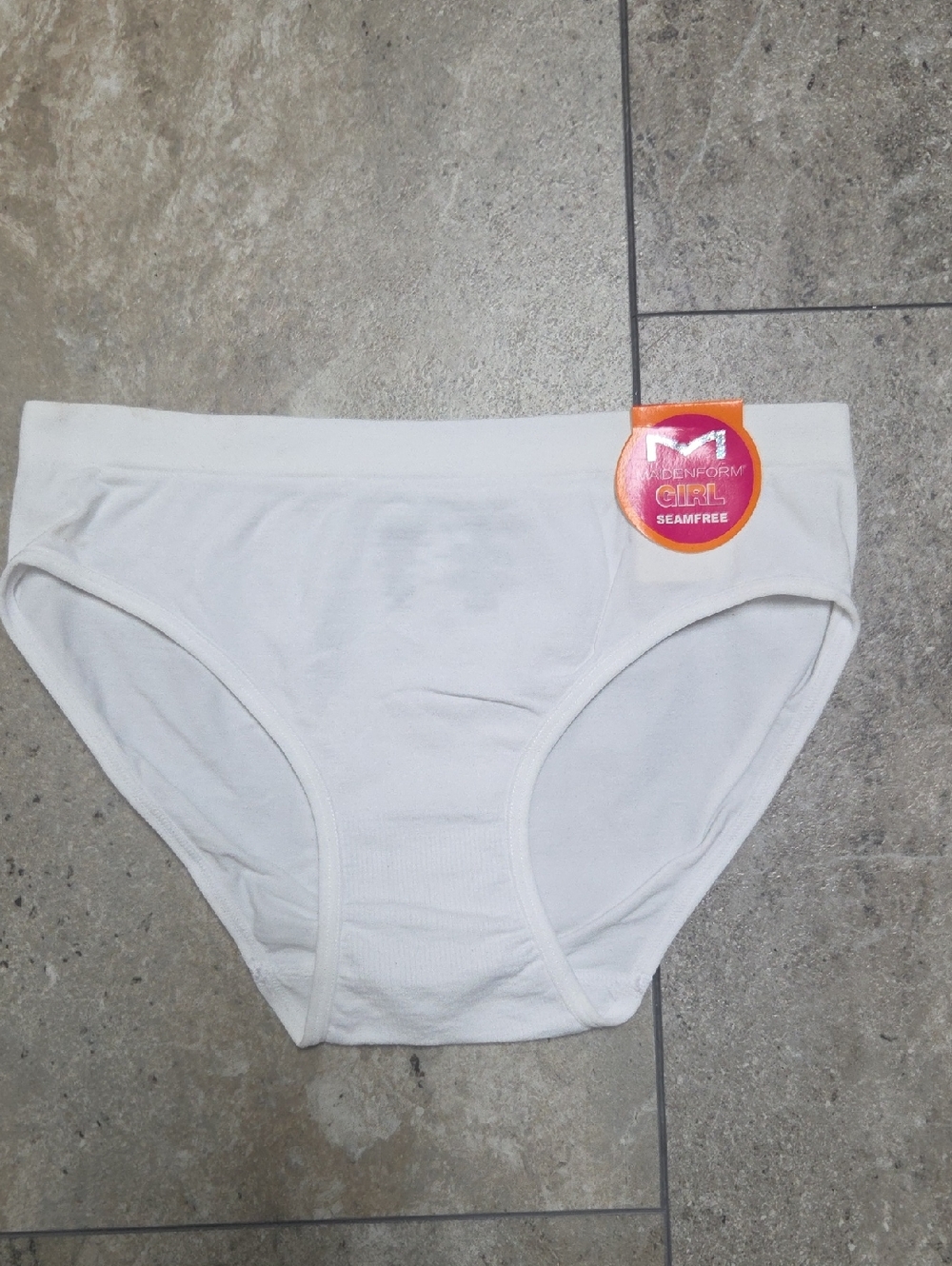 Maidenform Girl White Seamfree Bikini Underwear